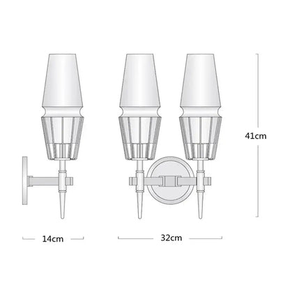 Modern two-light wall sconce with sleek gold lustre glass and metallic frame for decorbites gold lustre chandelier decor