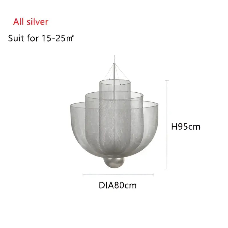 Silver mesh chandelier with tiered bowl design and spherical base perfect for decorbites gold mesh grid ceiling lighting