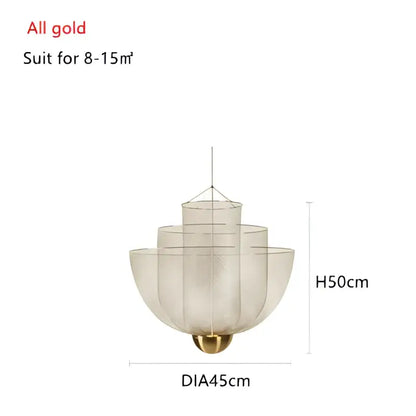 Modern gold mesh grid ceiling chandelier with gold-toned tiered rounded stacked tiers for dining room decorbites gold mesh
