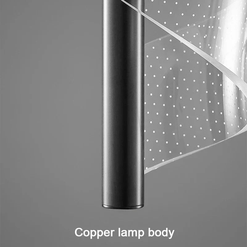 Modern Gold Pendant Light With Acrylic Shade - Decorbites