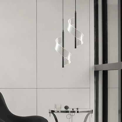 Modern Gold Pendant Light With Acrylic Shade - Decorbites