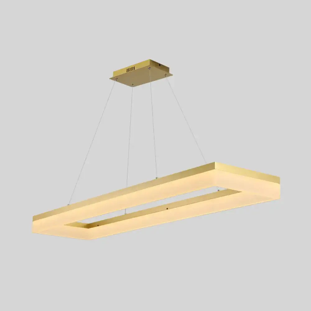 Modern led ceiling light by DecorBites with gold finish metal frame and warm diffused acrylic illumination