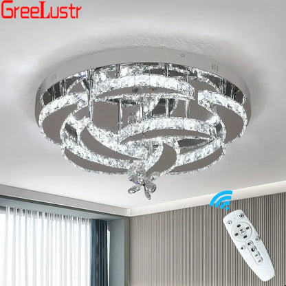 Modern gold ring crystal drop chandelier with silver and clear crystal spiral design by greelustr for dining room decorbites crystal drop drop chandelier ceiling