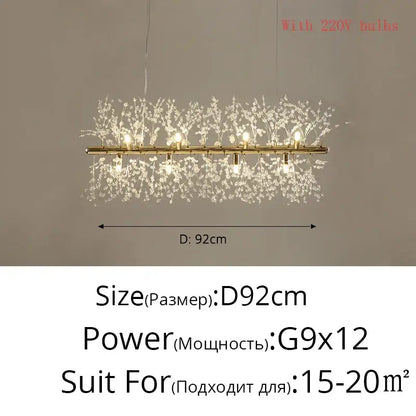Modern gold and silver led crystal chandelier with gold-toned delicate crystal branches and 12 g9 bulbs for living room decorbites gold silver