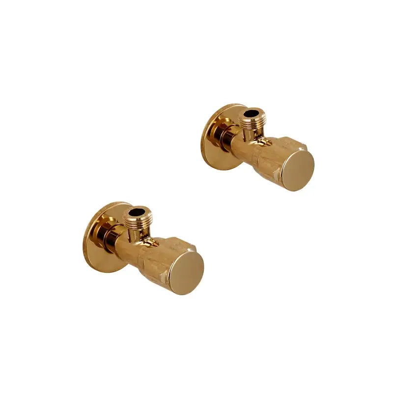 Modern gold solid brass triangle valve bathroom faucet fixture with gold-finished brass angle valve decorbites gold solid