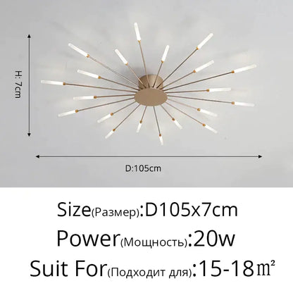 Modern gold-toned sunburst acrylic led ceiling lights with frosted white lampshades for bedroom decorbites acrylic led ceiling
