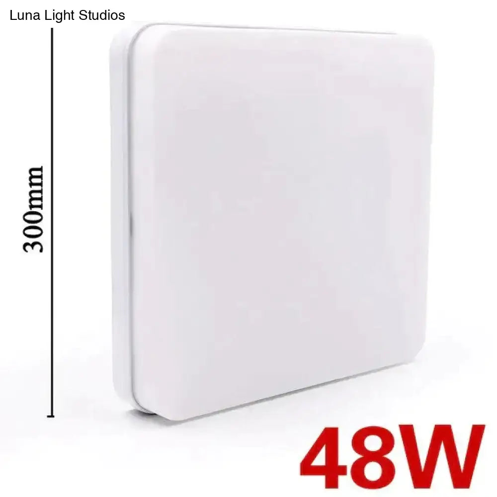 White square led panel light 300mm height 48w surface mounted led ceiling lamp by DecorBites 24w 36w 48w options