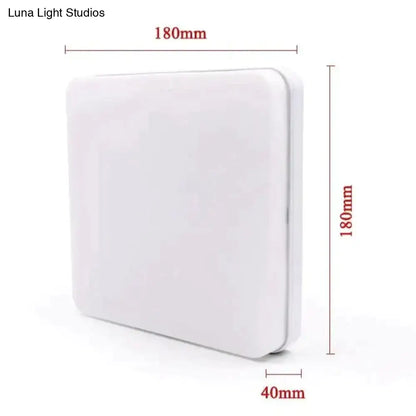 White square led panel light surface mounted with rounded edges available in 18w 24w 36w and 48w for ceiling use
