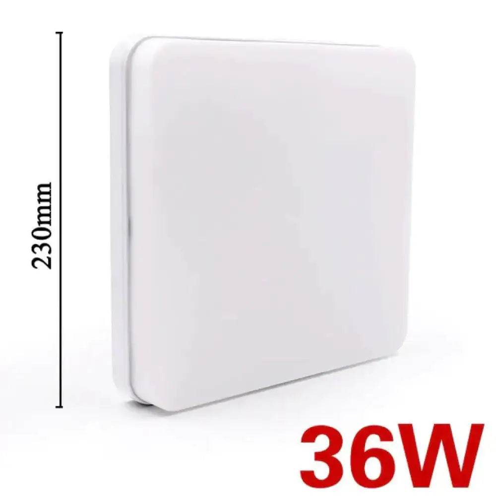 Decorbites™ 36w white square led panel light surface mounted 230mm height for ceiling illumination
