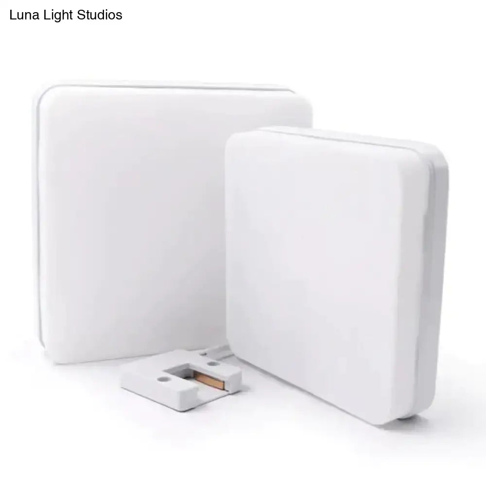 White rectangular recessed surface mounted led ceiling light fixtures in 18w 24w 36w and 24w 36w 48w options with sleek design