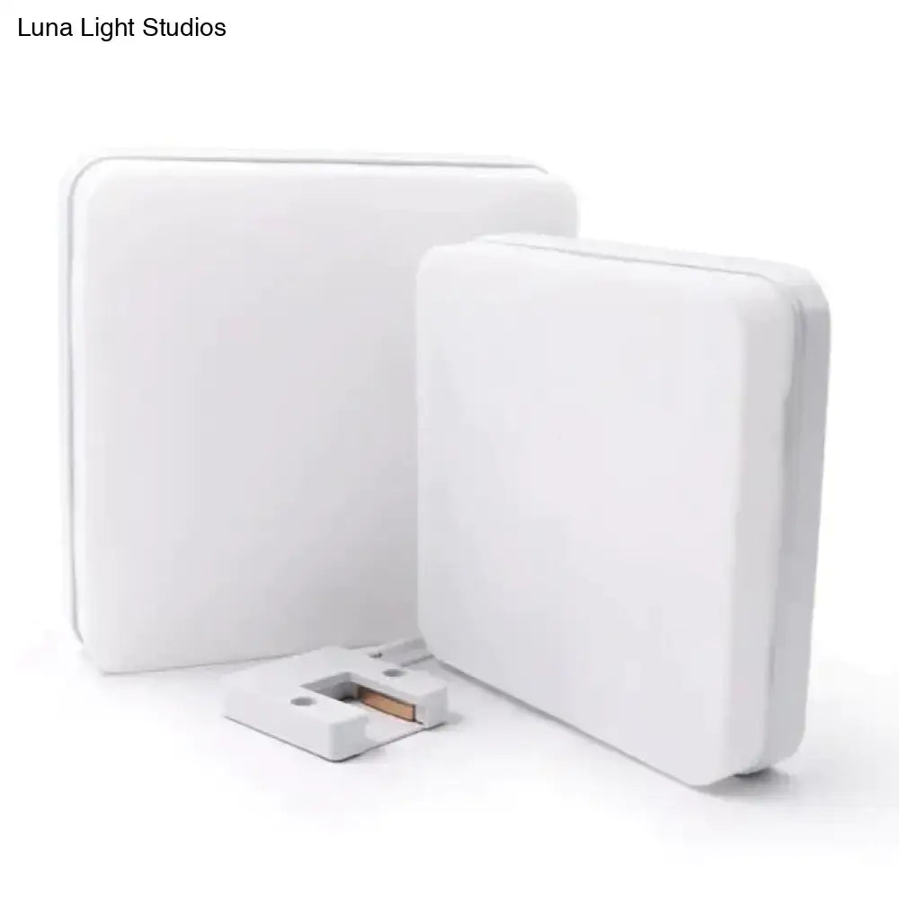 White rectangular decorbites™ surface mounted led light panels with sleek plastic casing available in 18w 24w 36w 48w