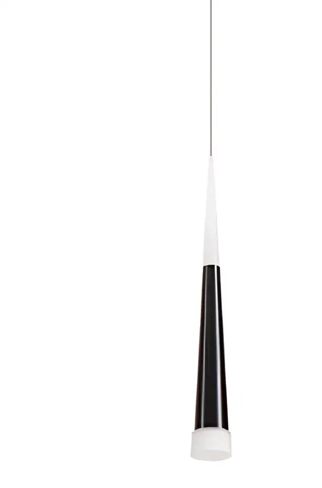 Modern gold and white acrylic led pendant lights featuring black and white conical decorbites acrylic led pendant design