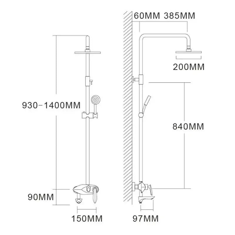 Modern gold and white shower head faucet set with adjustable height and chrome finish for versatile bathroom use decorbites black brass