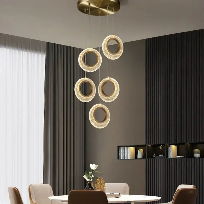 Modern gold woven crystal led chandelier pendant light featuring crystal embellishments for decorbites crystal led decor