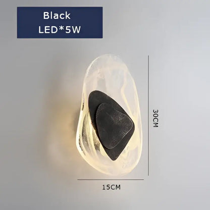 Modern golden led cloud wall lamp features a black led sconce with translucent organic diffuser and layered accents for bedroom decorbites golden led