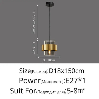 Modern golden pendant lights featuring a sleek gold-toned metal frame and clear glass shade for bedroom decorbites pendant lights