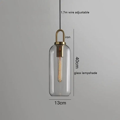 Modern gray glass ball led pendant light with clear glass cylindrical shade brass iron fixture for dining room decorbites glass ball pendant light