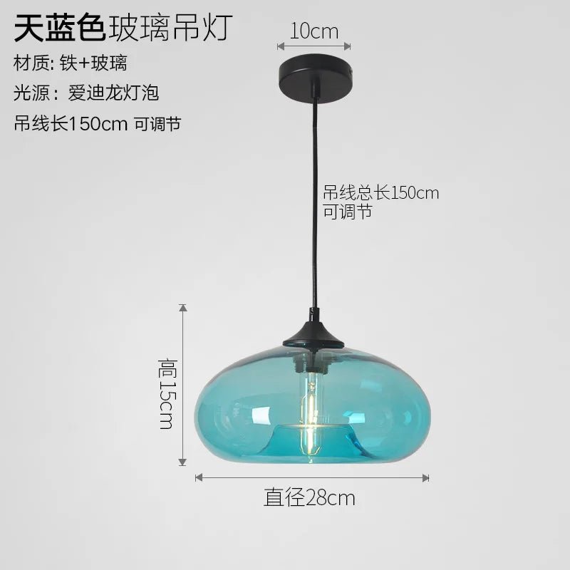 Modern Gray Glass Pendant Light - Decorbites