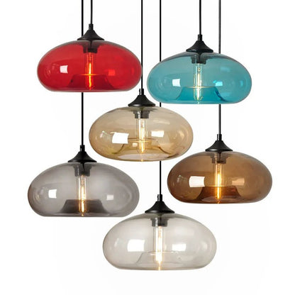 Modern Gray Glass Pendant Light - Decorbites
