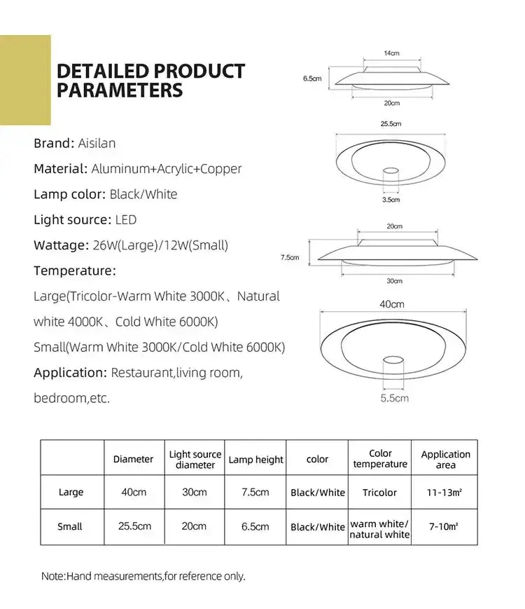 A sleek black or white aisilan led ceiling light with aluminum and acrylic design for modern gray leather platform bed decorbites ceiling light