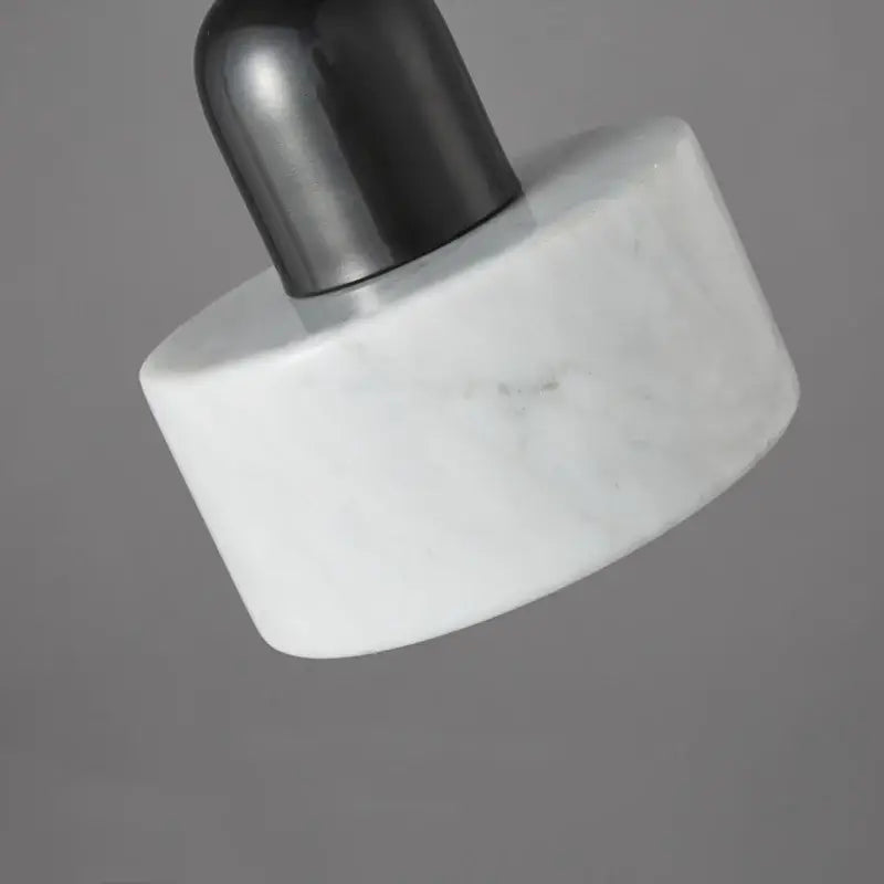 Modern green marble led pendant light with white marble base and sleek black metal top for kitchen lighting fixture decorbites green marble