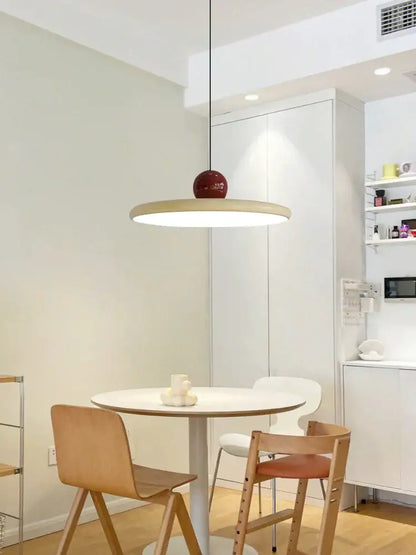Modern green and red colorful metal led pendant light with a sleek white shade and glossy red accent for kitchen decorbites colorful metal pendant lights
