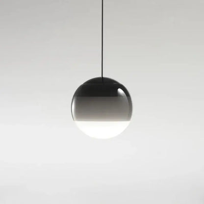 Modern green and white glass ball led pendant with gradient black to white decorbites glass ball for dining room lighting