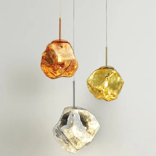 Modern Ice Glass Pendant Light
