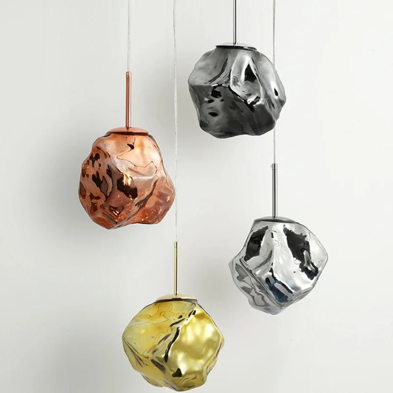 Modern Ice Glass Pendant Light - Decorbites
