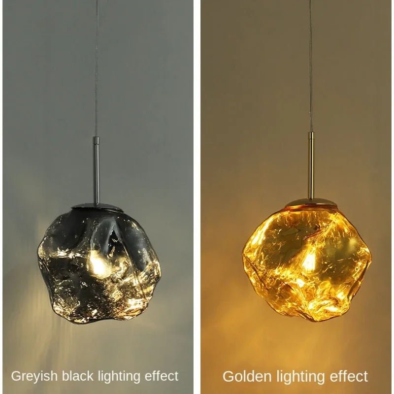 Modern Ice Glass Pendant Light - Decorbites