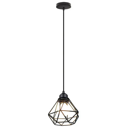 Modern industrial black cage pendant light with frosted glass interior ideal for dining room decorbites cage pendant
