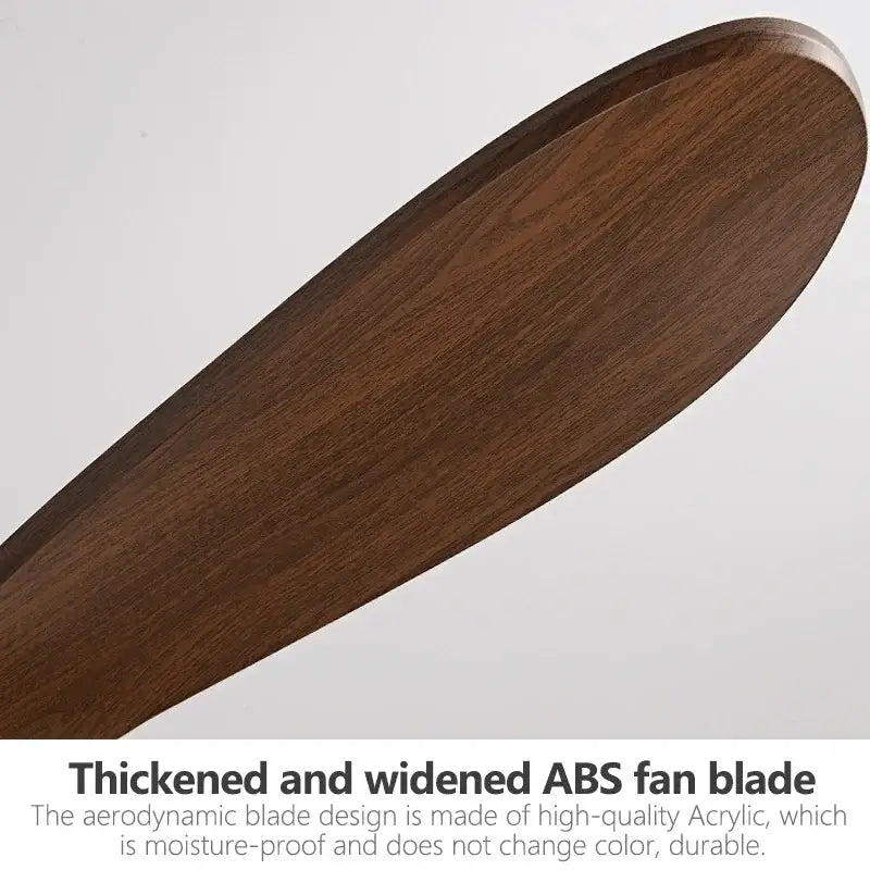 Dark brown thickened abs fan blade with smooth aerodynamic design for decorbites industrial vintage ceiling fan motor power