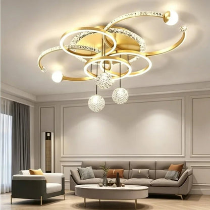 Modern Iron Acrylic Dimmable LED Pendant Light - Decorbites