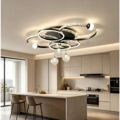 Modern Iron Acrylic Dimmable LED Pendant Light - Decorbites