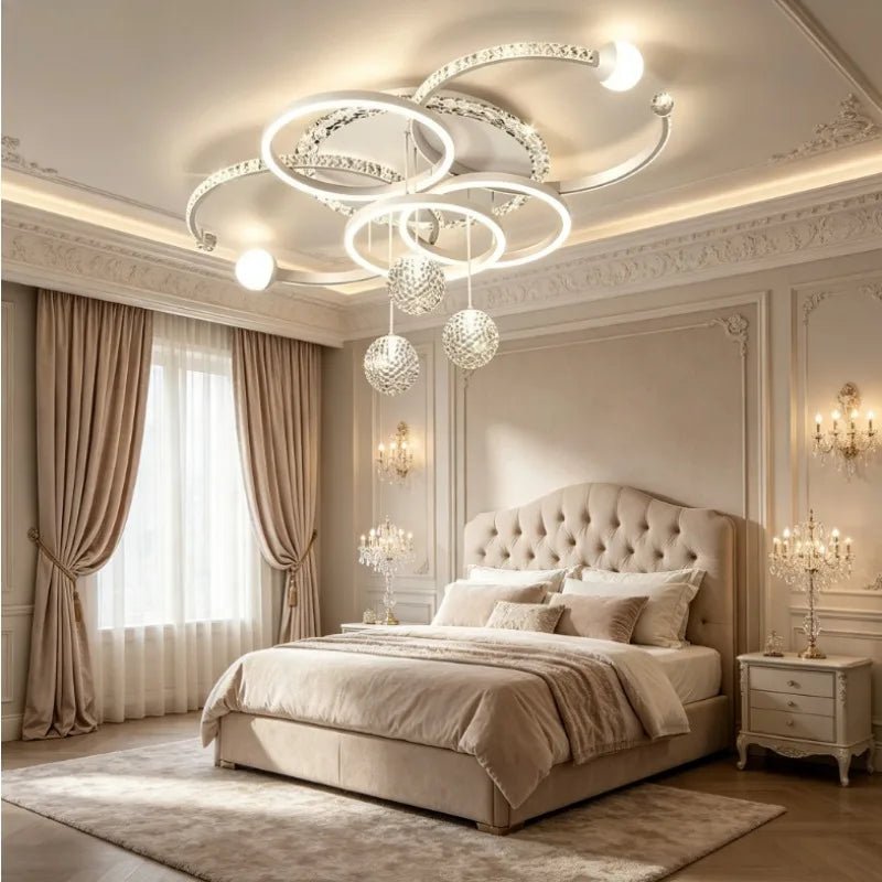 Modern Iron Acrylic Dimmable LED Pendant Light - Decorbites