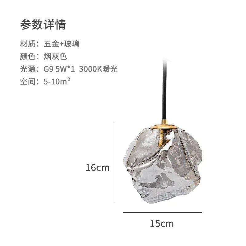 Modern Lava Sculptural FRP Pendant Light - Decorbites