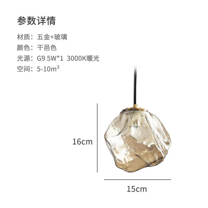 Modern Lava Sculptural FRP Pendant Light - Decorbites