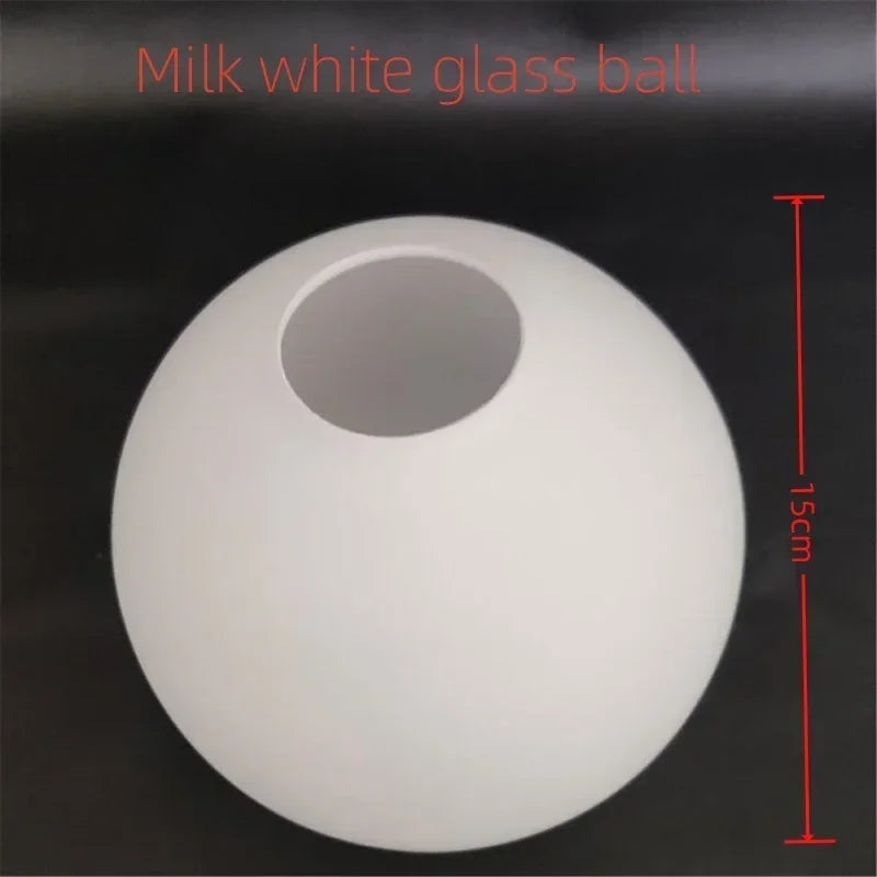Modern led chandelier milk white glass ball pendant lamp with smooth translucent surface for living room luxury led lighting decor
