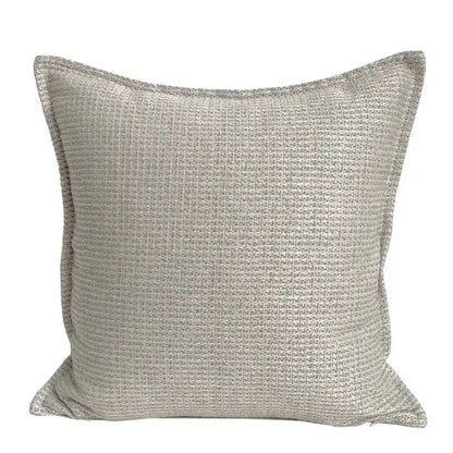 Modern light coffee pillow covers with textured woven fabric for decorbites light coffee living room decor