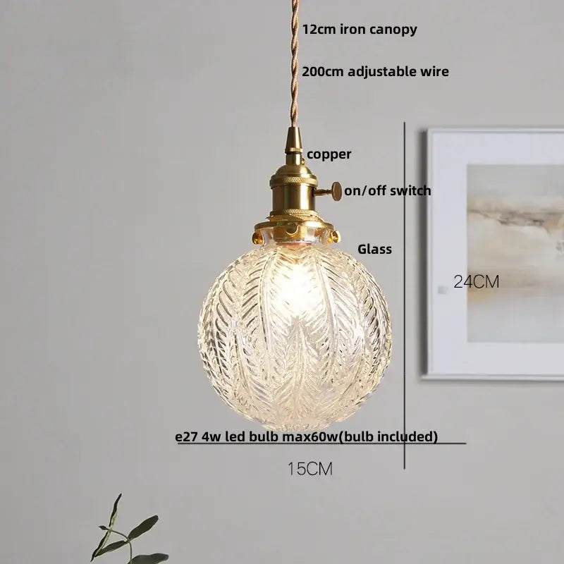 Modern lime and teal blue decorbites bubble glass ball pendant light with clear etched glass and brass copper switch