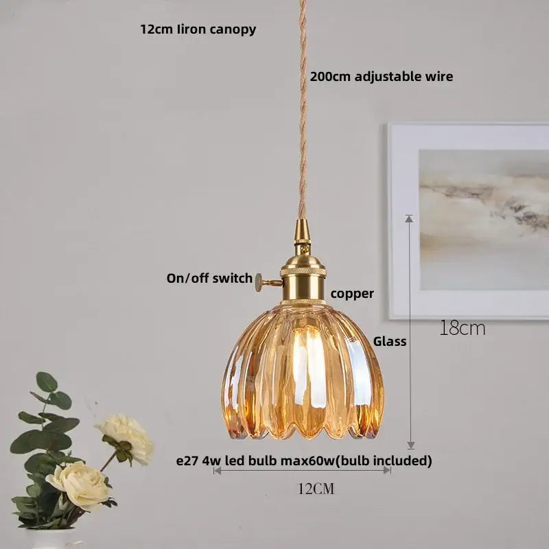 Modern lime and teal blue decorbites bubble glass ball pendant light with amber glass and copper fixture for dining room decor