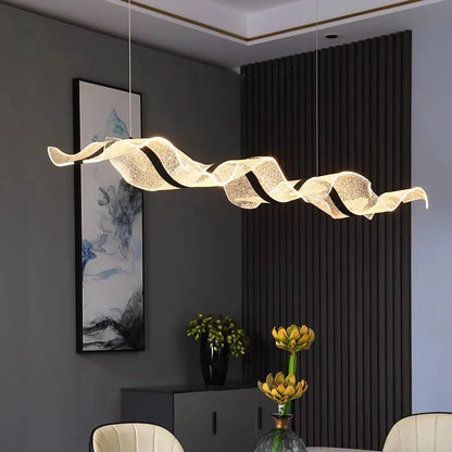 Modern Linear Alloy Pendant Light Chandelier - Decorbites