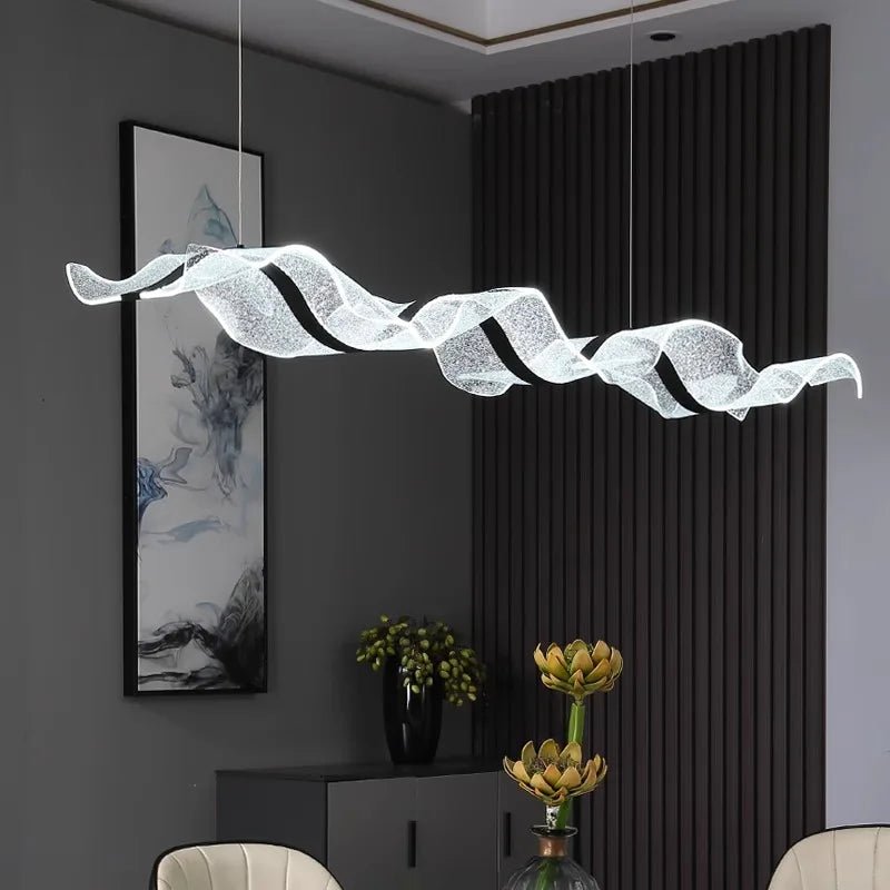 Modern Linear Alloy Pendant Light Chandelier - Decorbites