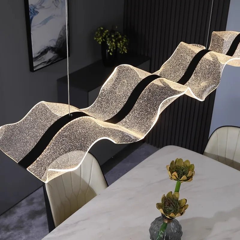 Modern Linear Alloy Pendant Light Chandelier - Decorbites