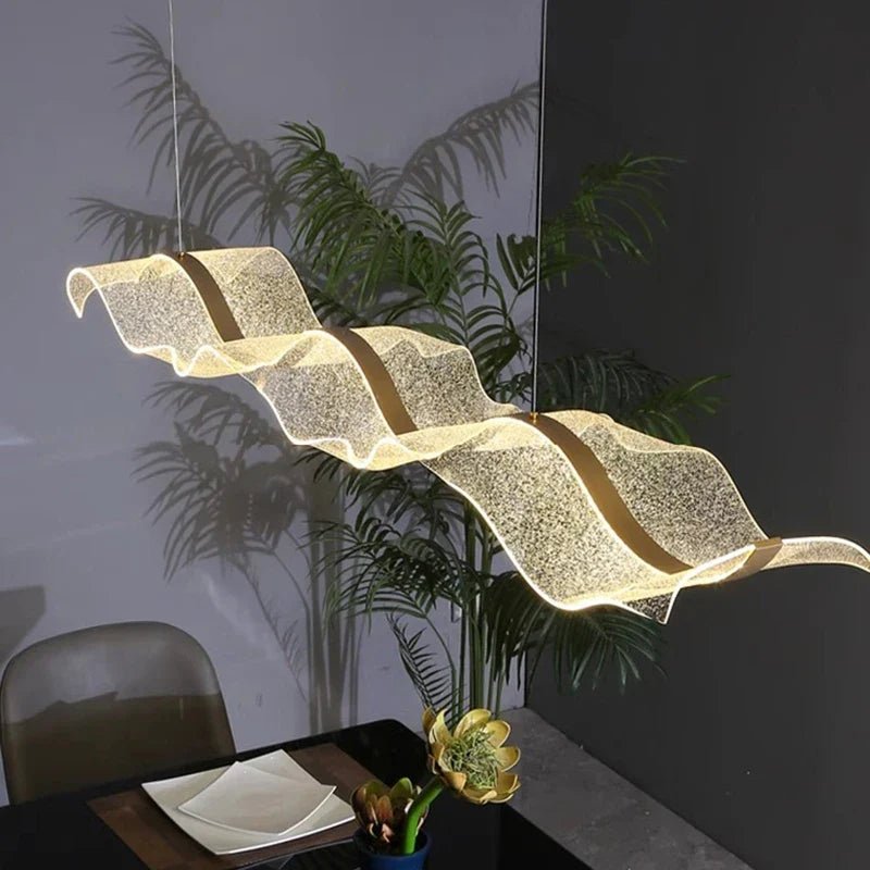 Modern Linear Alloy Pendant Light Chandelier - Decorbites