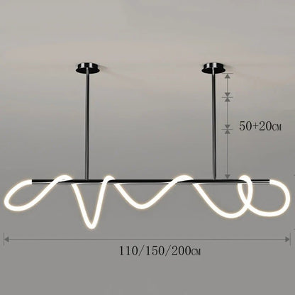 Modern Linear Brushed Stainless Pendant Light - Decorbites