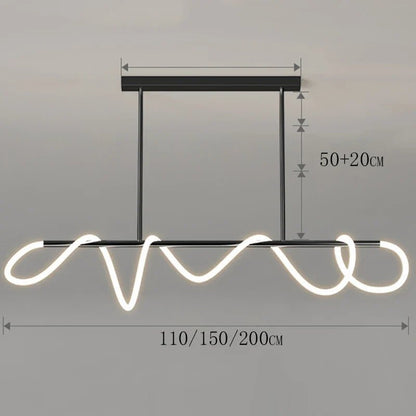 Modern Linear Brushed Stainless Pendant Light - Decorbites