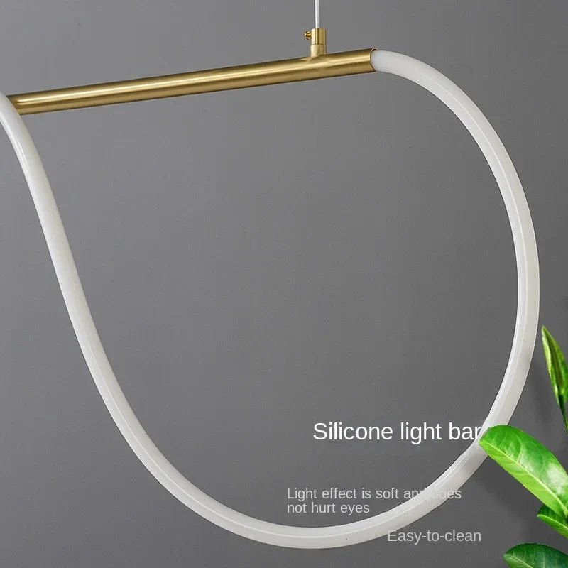 Modern Linear Stainless Steel LED Pendant Light - Decorbites