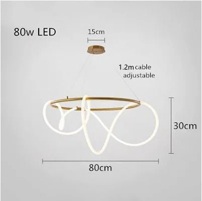 Modern Linear Stainless Steel LED Pendant Light - Decorbites