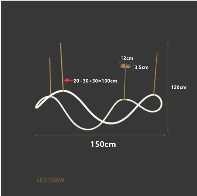 Modern Linear Stainless Steel LED Pendant Light - Decorbites